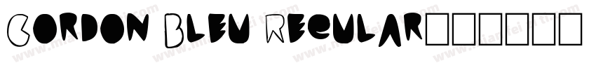 Cordon Bleu Regular字体转换